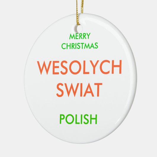MERRY CHRISTMAS KERAMISCH ORNAMENT (Links)