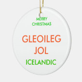 MERRY CHRISTMAS KERAMISCH ORNAMENT (Links)