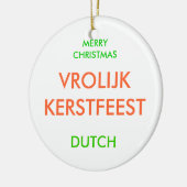 MERRY CHRISTMAS KERAMISCH ORNAMENT (Links)