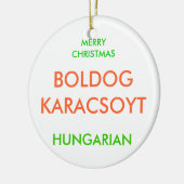 MERRY CHRISTMAS KERAMISCH ORNAMENT (Links)