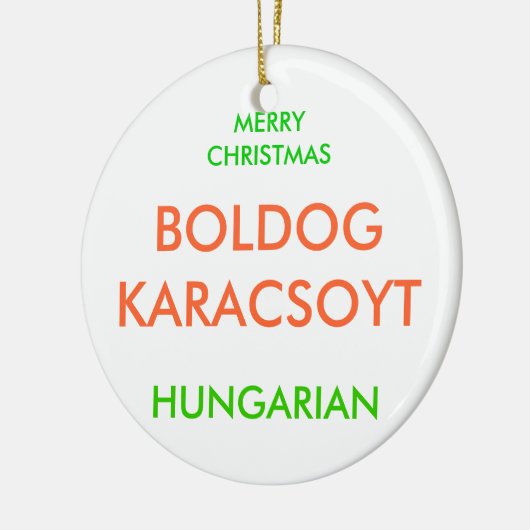 MERRY CHRISTMAS KERAMISCH ORNAMENT (Links)