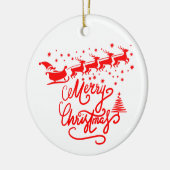 MERRY CHRISTMAS KERAMISCH ORNAMENT (Links)