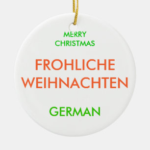 MERRY CHRISTMAS KERAMISCH ORNAMENT