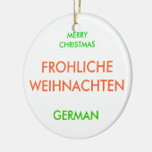 MERRY CHRISTMAS KERAMISCH ORNAMENT (Links)