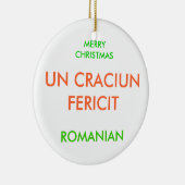 MERRY CHRISTMAS KERAMISCH ORNAMENT (Rechts)