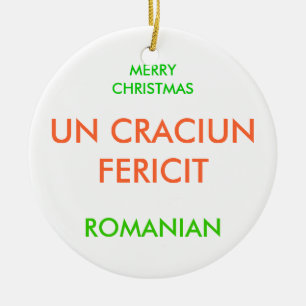 MERRY CHRISTMAS KERAMISCH ORNAMENT