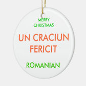 MERRY CHRISTMAS KERAMISCH ORNAMENT (Links)