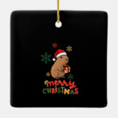 MERRY CHRISTMAS KERAMISCH ORNAMENT (Achterkant)