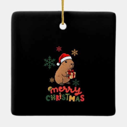 MERRY CHRISTMAS KERAMISCH ORNAMENT (Achterkant)