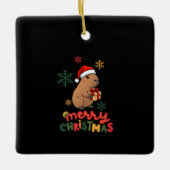 MERRY CHRISTMAS KERAMISCH ORNAMENT (Voorkant)