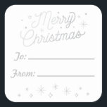 MERRY CHRISTMAS/Kerst sticker Labels<br><div class="desc">Een op maat gemaakt Kerst sticker cadeau-Label dat u op tijd kunt aanpassen voor de feestdag. Geïnspireerd door de kerstliedjes uit het kerstverleden, is de tekst "Wij wensen u een prettige kerst" een geweldige manier om de feestdag te uiten aan een geliefde of een vriend. U kunt zelfs de kleur...</div>