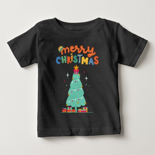 MERRY CHRISTMAS - kerstboom T-shirt (Voorkant)