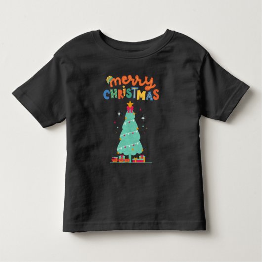 MERRY CHRISTMAS - kerstboom T-shirt (Voorkant)