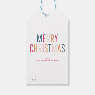MERRY CHRISTMAS kerstcadeaus voor kerstmis Cadeaulabel