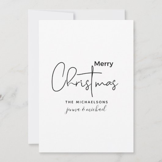 MERRY CHRISTMAS |  kerstman (Achterkant)