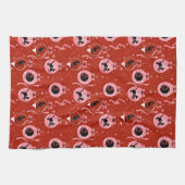 MERRY CHRISTMAS | Kerstmis met zwarte kasten Theedoek (Horizontaal)