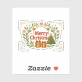 Merry Christmas Kiss-Cut Sticker Sheet (Vel)