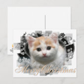 Merry Christmas Kitten - Vakantie Briefkaarten (Voorkant / Achterkant)