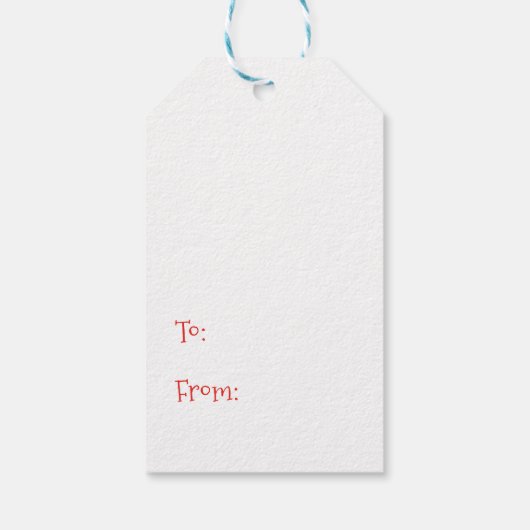 Merry Christmas Kitty Cat Cadeaulabel (Achterkant)