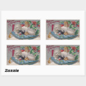 Merry Christmas Kitty Kat Stickers (Vel)