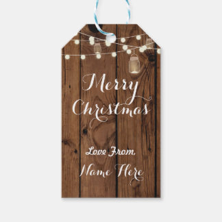 Merry Christmas Labels Merry Xmas Label Wood Light Cadeaulabel
