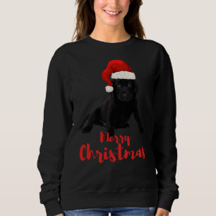 Merry Christmas Labrador Black Labrador Trui