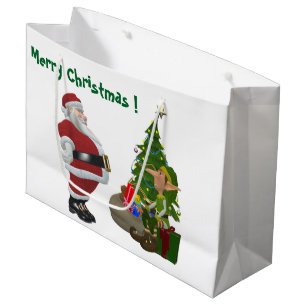 MERRY CHRISTMAS LARGE CADEAUTASJE