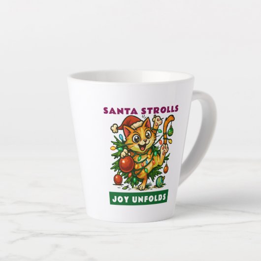 Merry Christmas Latte Mok (Rechterhoek)