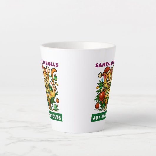 Merry Christmas Latte Mok (Voorkant)