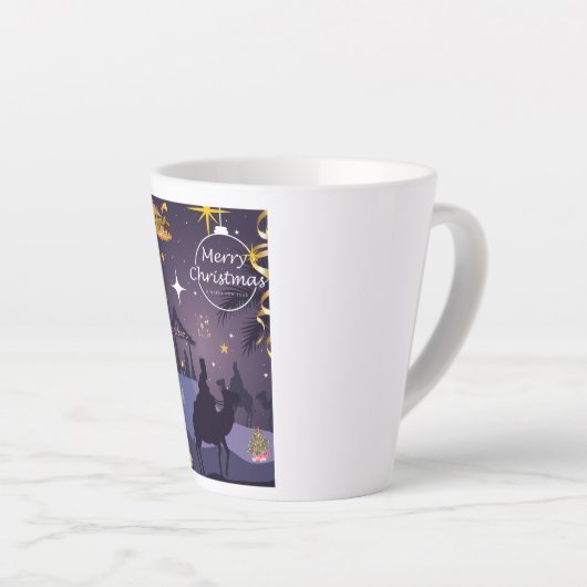 Merry Christmas Latte Mok (Rechterhoek)