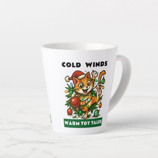 Merry Christmas Latte Mok (Rechterhoek)