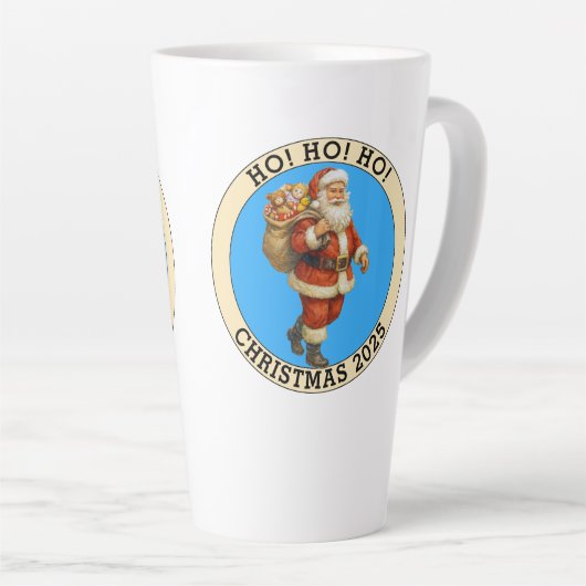 Merry Christmas Latte Mok (Rechterhoek)