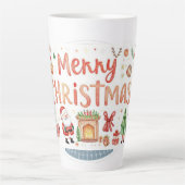 Merry christmas Latte Mug Mok (Voorkant)