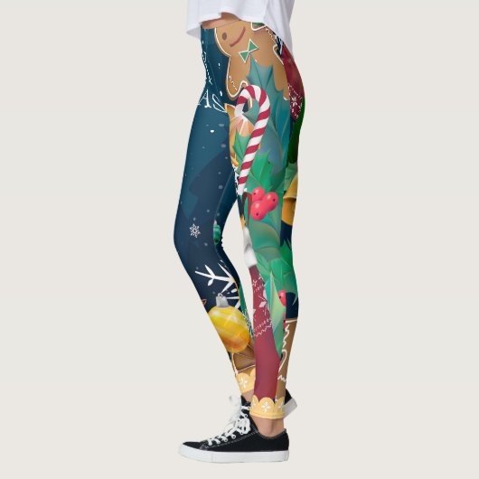Merry Christmas Leggings – Festive Cheer from Top  (Links)
