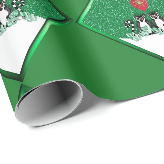 MERRY CHRISTMAS LEMUR CADEAUPAPIER (Rol Hoek)