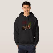 Merry Christmas Leopard Truck with Tree Hoodie (Voorkant volledig)