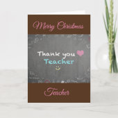 MERRY CHRISTMAS ***LERER** HOLIDAIRE KAART (Voorkant)