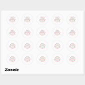 Merry Christmas Let It Snow Somewhere Else Ronde Sticker (Vel)