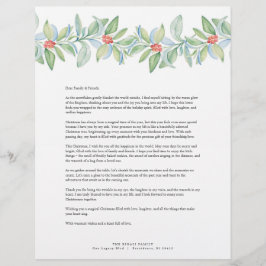 Merry Christmas Letters Sjabloon Briefhoofd