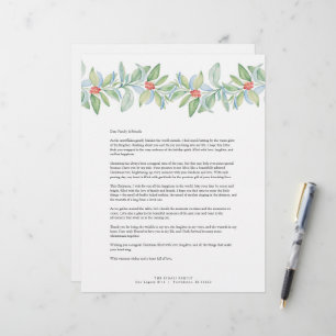 Merry Christmas Letters Sjabloon Briefhoofd