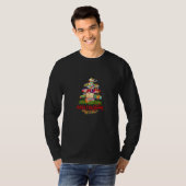 Merry Christmas Library Tree Cute Book  Librarian T-shirt (Voorkant volledig)