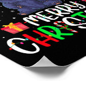 Merry Christmas Lights Beer Rendieren Pet Xmas Pjs Poster (Hoek)