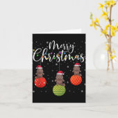 Merry Christmas Lights Santa Hat Platypus Ugly Xma Kaart (Gele Bloem)