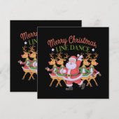 Merry Christmas Line Dance viert het nieuwe seizoe Kaart (Voorkant / Achterkant)