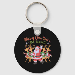 Merry Christmas Line Dance viert het nieuwe seizoe Sleutelhanger