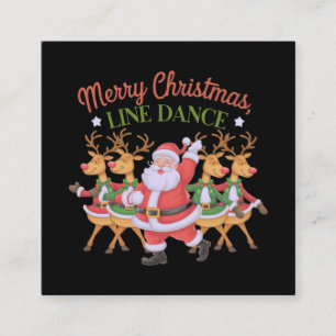 Merry Christmas Line Dance viert het nieuwe seizoe Vierkante Visitekaartje