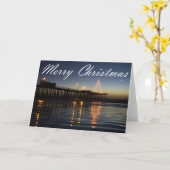 Merry Christmas - Lit Pier Kaart (Gele Bloem)