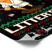 Merry Christmas Litter's Full Funny Cat Ugly Xmas Poster (Hoek)