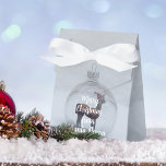 Merry Christmas Llama Party Winter Snow Favor Box Bedankdoosjes<br><div class="desc">Merry Christmas from Santa Llama! Just add your short message to this festive snow scene.</div>