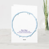 MERRY CHRISTMAS LOG CABIN by SHARON SHARPE Feestdagen Kaart (Achterkant)